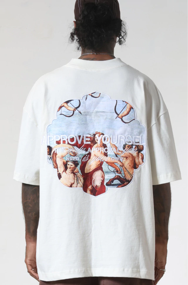 Camiseta Huge Approve Galatea Off White