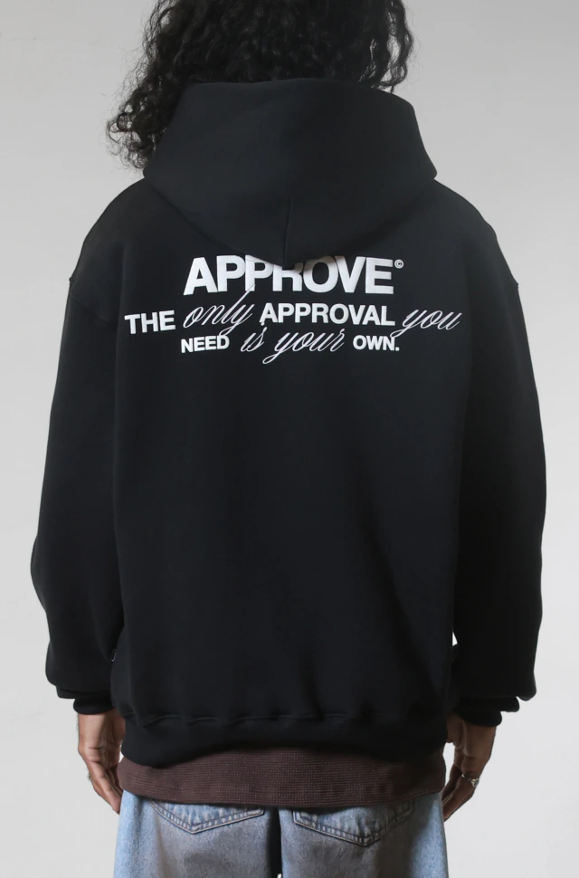 Moletom Oversized Approve Timeless Preto